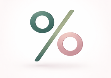 Minimalist Percentage Symbol Design